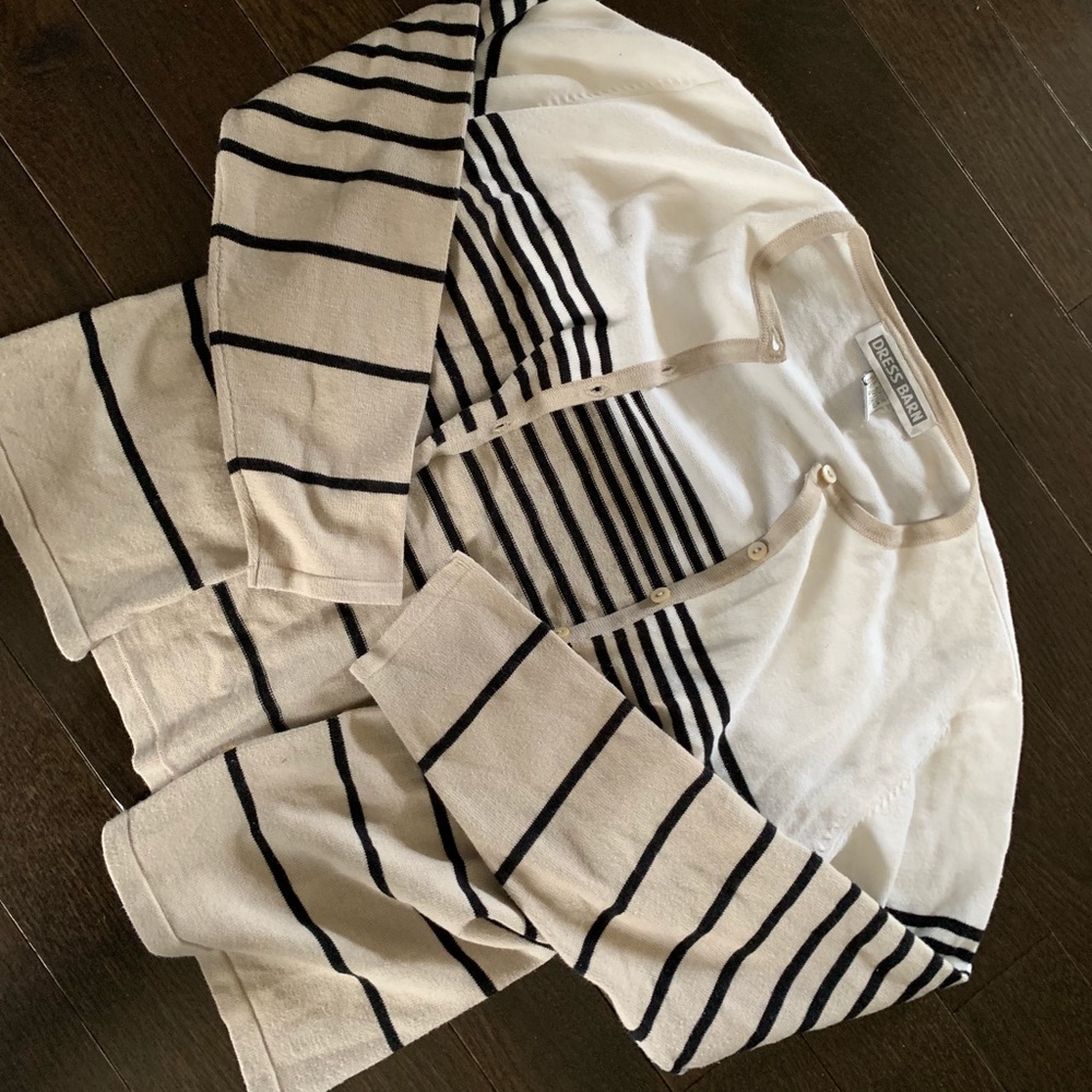 Dress barn striped cardigan